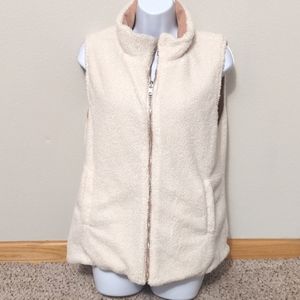 Snow Fleece/Quilted Reversible Vest Size Large
